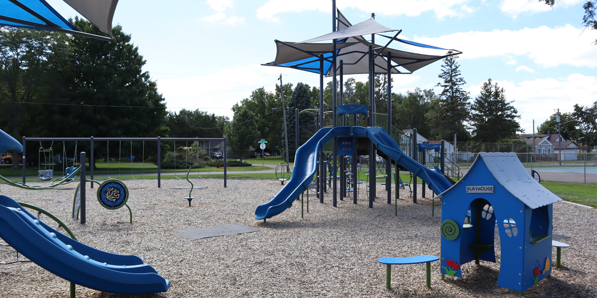 Minnesota Commerical Playground for Parks at Lions Park in Hugo, Minnesota