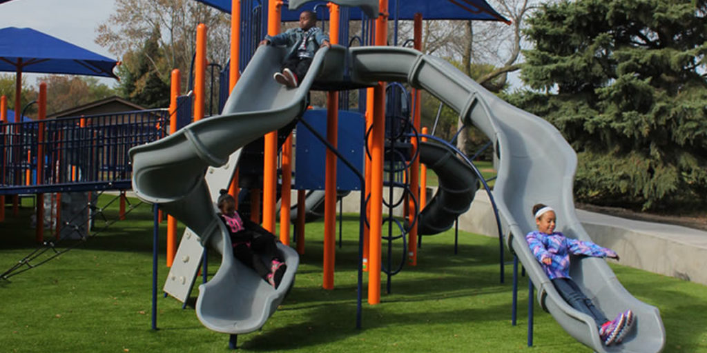 Northwoods Park Playground in Brooklyn Park, Minnesota