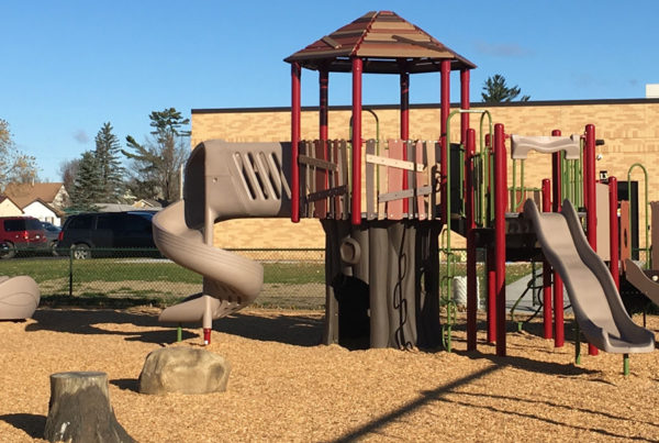 Nature Play Themed Playground in Deer River, MN