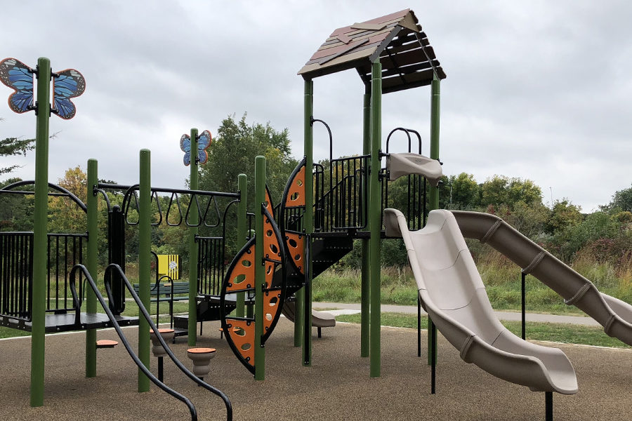 Nature Themed Playground at E & G Noyes Park in Fergus Falls, MN