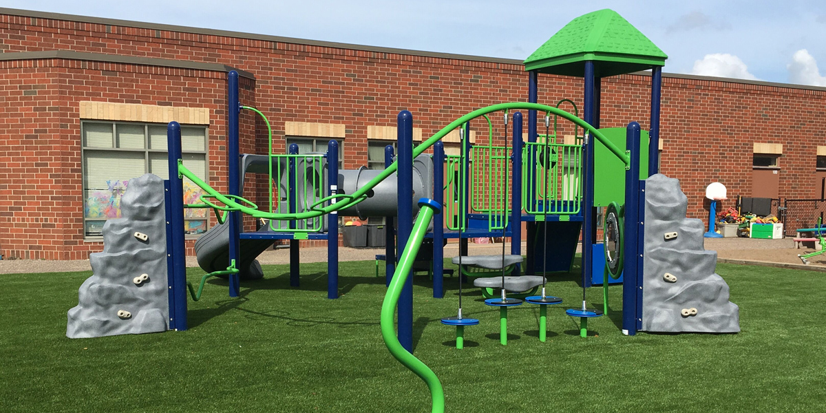 Minnesota Early Childhood Playground at St Ambrose in Woodbury, MN