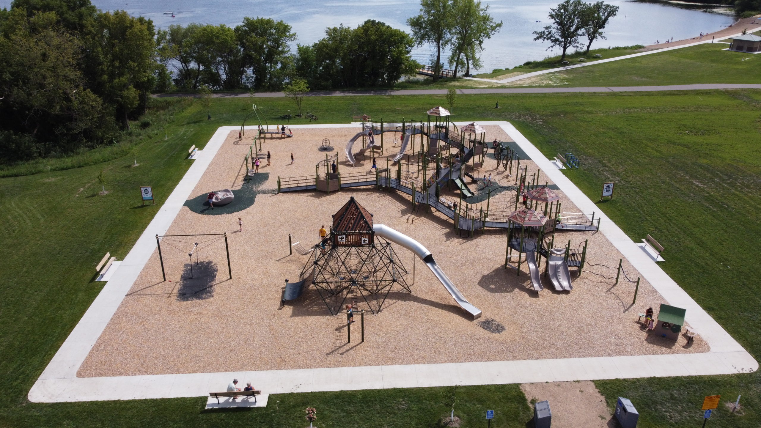 Minnesota Destination Playground at Lake Brophy Park in Alexandria, MN