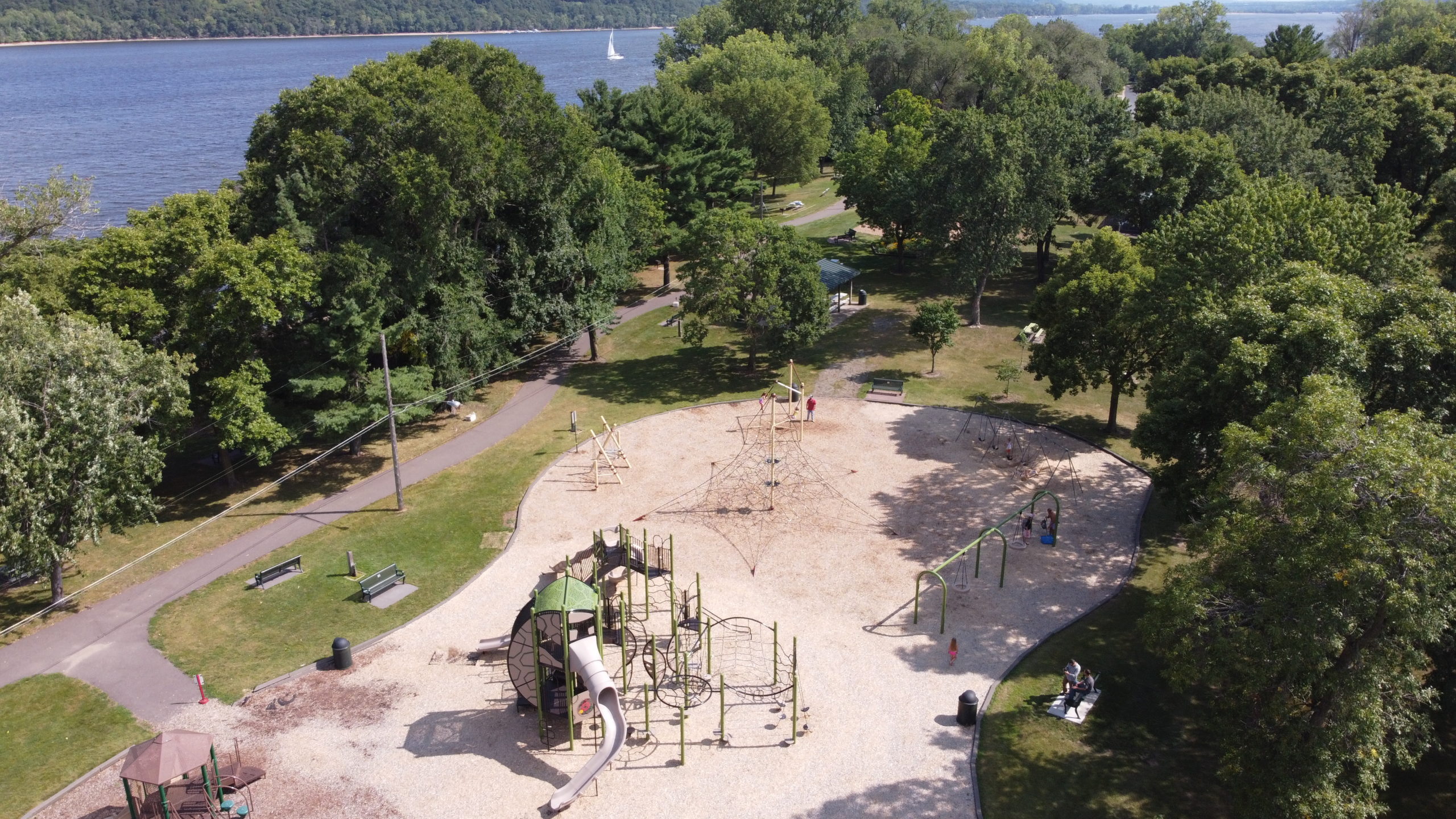 Unique Minnesota Playground at Lakeside Park in Bayport, MN