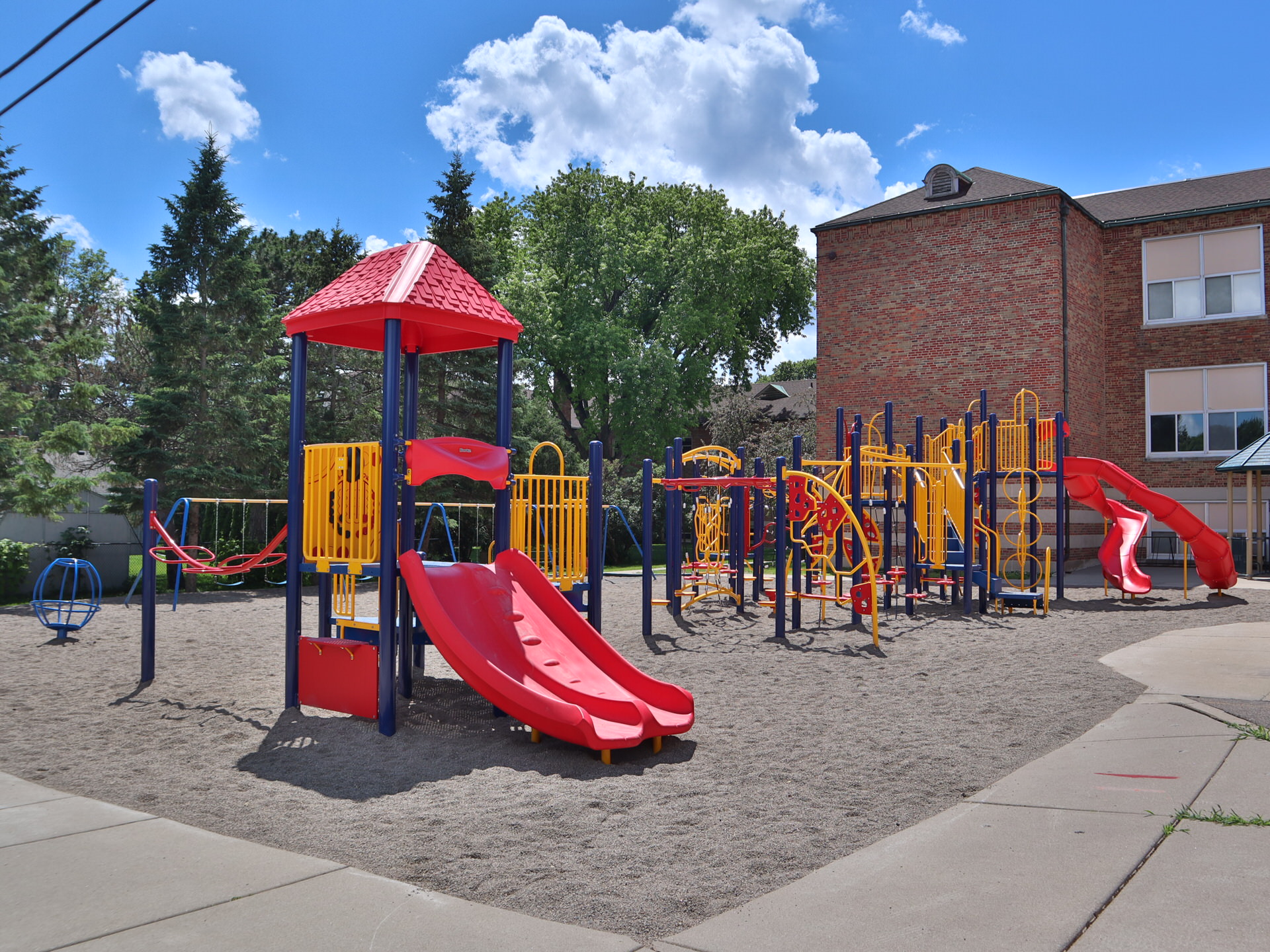 Minnesota Private School Playground at St Rose of Lima in West St Paul, MN