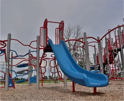 schools park with slide